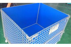 China Customize Non-Standard Collapsible Wire Container With PP Liner For Warehouse supplier