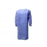 Unisex SMS+PE 53GSM Disposable Ultrasonic Seaming Gown With Ties for sale