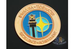 China Iron Die Strucking Custom Challenge Coins Promotional Items Cut Edge supplier