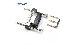 China Female V.35 Crimp Housing Connector with Metal Shell And Screws Lock supplier
