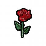 Jacket Clothing Heat Press Decorative Iron On Backing Patches Stylish Flower Rose for sale