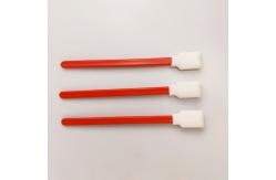 China No Lint Red Foam Tipped Swabs Rectangle Square Sponge Head supplier