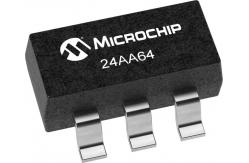 China 24AA64T-I/OT 24AA64 64Kb I2C Compatible 2 Wire Serial EEPROM Microchip IC supplier