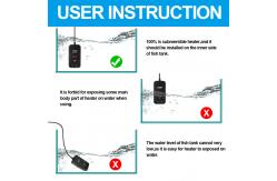 China 50W Submersible Aquarium Heater With Digital Temperature Controller Fish Tank Heater supplier