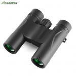 Zoom Lens 10x25 Compact Waterproof Binoculars 16.5mm Eyepieces Diametre Black Color for sale