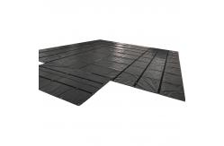 China Black PVC Tarpaulin Fabric 14oz 16x27 4x8ft Lumber Tarps For Flatbed Truck supplier