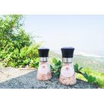 Transparent Glass Bottle Grinder And Shaker With Spice Adjustable Grinding Head 80ml Capacity for sale