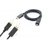 Communication PVC Jacket 5.5mm 500mm HDMI To DP Cable for sale