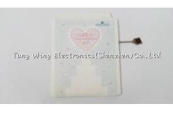 China Heart Shaped Fiber Optic Musical Greeting Card with Custom / stardard sound supplier