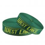 Nylon Polyester Jacquard Webbing Tape 2.6cm Width Green Elastic Band for sale