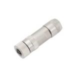Industrial Grade M8 Straight Female Metal Plug with Screw Terminal IP67 for sale