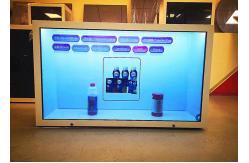 China Maystar Transparent LCD Screen Showcase Displays Box With Sexy Curved Edges supplier