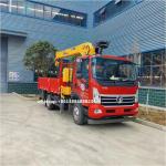 Sinotruk 4x2 7 Tons Hydraulic Crane Lifting Truck 8 Speed Transmission