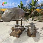 Animatronic Animals Simulation Dugong Animals For Aquarium Decoration for sale