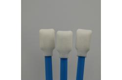 China PP Handle No Lint Foam Cleaning Swab For Inject Printer 125mm Length supplier