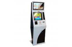 China FCC Dual Screen Self Service Bill Payment Kiosk With QR Scanner supplier