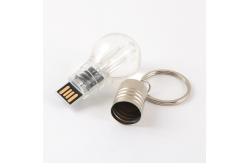 China Lightbulb Shaped Custom Crystal Flash Drive 90x30cm supplier