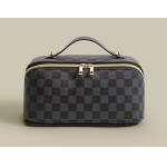 High End Leather Lining Makeup Bag Multiple Layers Large Capacity