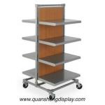 garment rack with wooden mdf shelving for sale