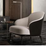 China Modern Simple Recreational Sofa Chair Single-seat Negotiation Chair Designer Classic Furniture Leslie armchair for sale