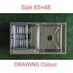 Gold Bronze Black Double Bowl Sink Undermount Handmade Kitchen Sink for sale