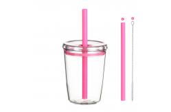 China Bpa Free Yes Plastic Cup with Lid and Straw Leak-proof Straw Cup supplier