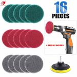 16 Pcs 4 Inch Cleaning Scouring Pads 150g For Cleaning And Polishing for sale