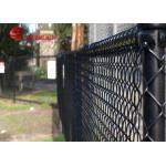 Hot Dipped Galvanized Chain Link Fence Fabric 6 Foot Black Color 9 Gauge for sale
