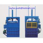 Mobile Mini Cardboard Baler Machine / Single Cylinder Portable Cardboard Baler for sale