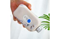 China Transparent PET 400ml 15cm Disposable Juice Bottles supplier