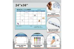 China Erasable Print Dry Erase Poster Monthly Dry Erase Calendar Poster Self Adhesive supplier