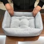 Rectangle Polyester Removable XL Dog Bed Plush Pet Beds