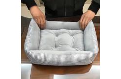 China Rectangle Polyester Removable XL Dog Bed Plush Pet Beds supplier