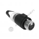 Outdoor Cu Alloy XLR 5-Pin Connector for Microphone Amplifier Mixer Waterproof IP65 Female Audio for sale