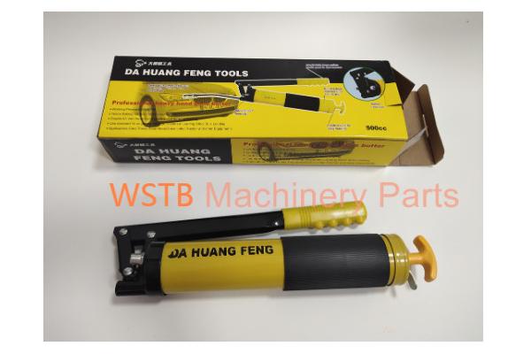 Manual Double Piston High Pressure Grease Gun , Excavator High Volume Grease Gun