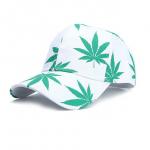 2019 Green Leaf Mens Baseball Hats , Wild Sunshade Printing Casual Baseball Caps for sale