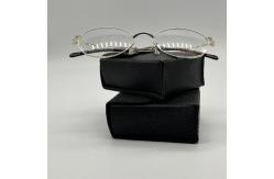 China PU Leather Folding Eco 8.2CM Soft Sunglasses Case Handmade For Travel supplier