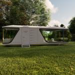 Luxury Ecological Prefabricated Galvanized Steel Mobile Outdoor Capsule House For Homes And Offices for sale