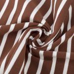 190gsm Striped Knit Fabric Yarn Dyed Pure Cotton Breathable T Shirt Cloth for sale