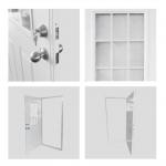 Right Outswing Exterior Casement Window Door Aluminium Steel Frame