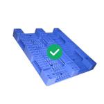 FDA PE Warehouse Plastic Pallet 2000Kg Load 1300X1100 Open Top Deck for sale