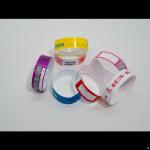 Printed Water/Sweat Resistant Entry Admission Wrist Bands PP Synthetic Paper Event Wristbands for sale