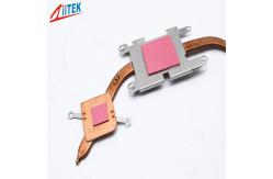 China High Power LED Lights Thermal Gap Fillers , Glass Fiber Backing Conductive Silicone Rubber supplier