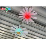 Hanging Event Inflatable Flower With Lights Multi Color