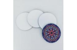 China Round Anti Slip 100x100mm Blank Cork Coasters supplier