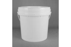 China 20L Round Plastic Paint Bucket with Pouring Spout supplier