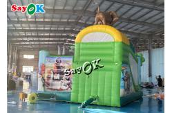 China Madagascar Alitt Wild Theme Inflatable Bounce House Slide Combo Custom 5.5m 18ft supplier