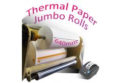 China Good Whiteness Jumbo Thermal Paper Roll 6000mm / 12000m Regular Length supplier