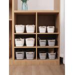 white stackable storage bins plastic refrigerator 15l with handles