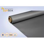 17 OZ Fireproof Silicone Coated Fiberglass Fabric For Fire Curtains And Welding Curtains for sale